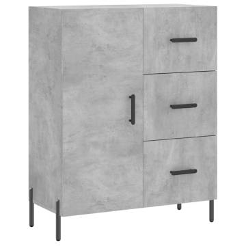 Stylish Highboard Concrete Grey - Engineered Wood | HipoMarket