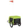 Pet Bike Trailer - Green & Black Oxford Fabric & Iron