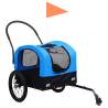 2-in-1 Pet Bike Trailer & Jogging Stroller - Blue & Black