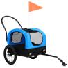 2-in-1 Pet Bike Trailer & Jogging Stroller - Blue & Black