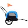 2-in-1 Pet Bike Trailer & Jogging Stroller - Blue & Black