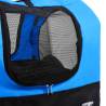 2-in-1 Pet Bike Trailer & Jogging Stroller - Blue & Black