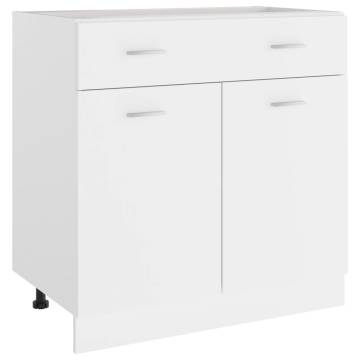 Drawer Bottom Cabinet White 80x46x81.5 cm | Hipomarket