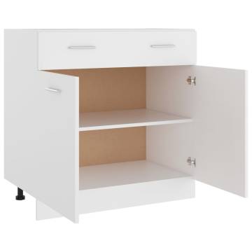 Drawer Bottom Cabinet White 80x46x81.5 cm | Hipomarket