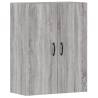 Stylish Wall Mounted Cabinets - Grey Sonoma (2 pcs)