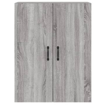 Stylish Wall Mounted Cabinets - Grey Sonoma (2 pcs)