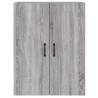 Stylish Wall Mounted Cabinets - Grey Sonoma (2 pcs)