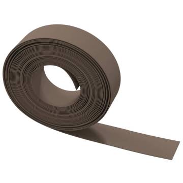 Garden Edgings 4 pcs Brown 10 m 15 cm Polyethylene | HipoMarket