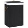 Bamboo Laundry Basket Black 72 L Colour black Size 40 x 30 x 60 cm Quantity in Package 1 