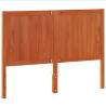 Stylish Wax Brown Pine Headboard - 135 cm Solid Wood