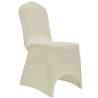 Stretch Cream Chair Cover 12pcs - Elegant Event Decor