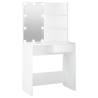 Stylish Dressing Table with LED - 74.5x40x141 cm