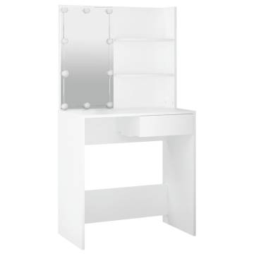 Stylish Dressing Table with LED - 74.5x40x141 cm