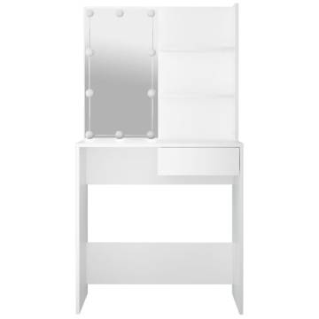 Stylish Dressing Table with LED - 74.5x40x141 cm