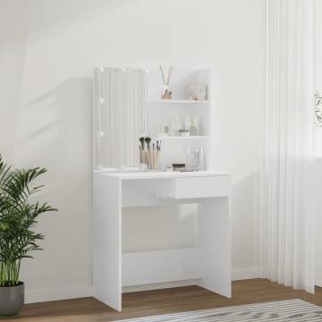 Stylish Dressing Table with LED - 74.5x40x141 cm