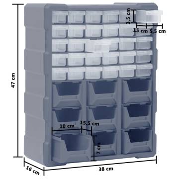 Multi-drawer Organiser with 39 Drawers - Storage Solution