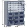 Multi-drawer Organiser with 39 Drawers - Storage Solution