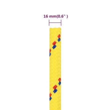 Durable Yellow Boat Rope 16mm 250m - Polypropylene