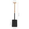 High-Quality Garden Shovel T Grip - Steel & Hardwood