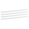 High Gloss White Bookshelf Boards - 4 pcs | Hipomarket UK