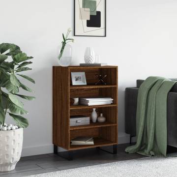 Highboard Brown Oak 57x35x90 cm - Stylish Storage Solution