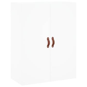 Stylish Highboard White 69.5x34x180cm - Hipomarket