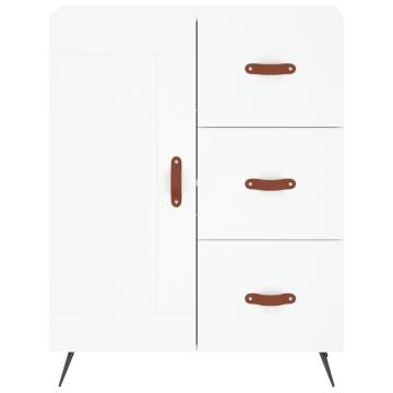 Stylish Highboard White 69.5x34x180cm - Hipomarket