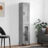 Stylish Highboard - Concrete Grey 34.5x34x180 cm