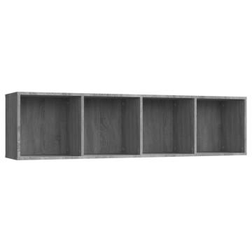 Grey Sonoma Book Cabinet/TV Cabinet - 143x30x36cm