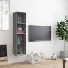 Grey Sonoma Book Cabinet/TV Cabinet - 143x30x36cm