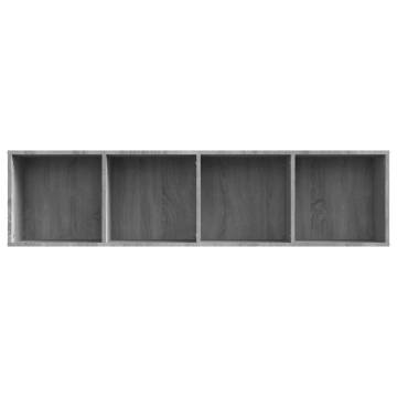 Grey Sonoma Book Cabinet/TV Cabinet - 143x30x36cm