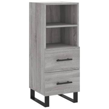 Elegant Grey Sonoma Highboard - 34.5x34x180 cm | HiPoMarket