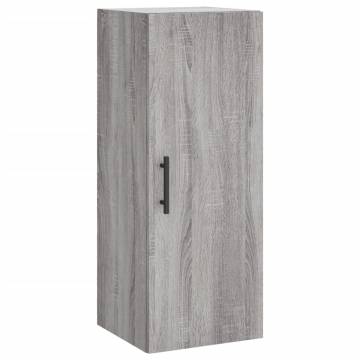 Elegant Grey Sonoma Highboard - 34.5x34x180 cm | HiPoMarket