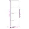 Black Sliding Door 76x205 cm - Tempered Glass & Aluminium