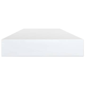 High Gloss White Bookshelf Boards - 4 pcs | Hipomarket UK