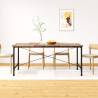 Dining Table Solid Reclaimed Wood 180 cm Colour dark brown Size 180 x 90 x 76 cm Quantity in Package 1 