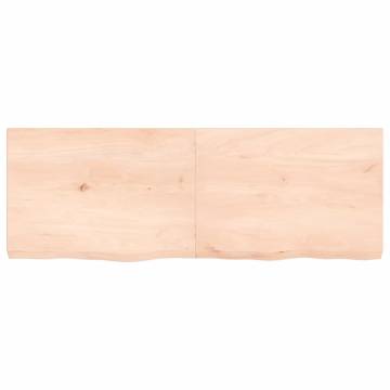 Rustic Wall Shelf - Solid Oak, 140x50x(2-6) cm | Hipo Market