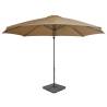 Outdoor Umbrella with Portable Base Taupe Colour taupe Quantity in Package 1 