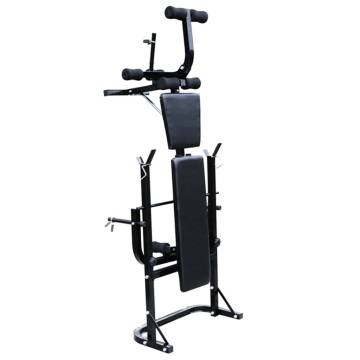 Weight Bench with Rack & 60.5kg Barbell/Dumbbell Set - HipoMarket