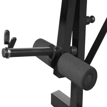 Weight Bench with Rack & 60.5kg Barbell/Dumbbell Set - HipoMarket