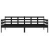 Day Bed Black Solid Wood Pine 90x200 cm - Stylish & Multifunctional