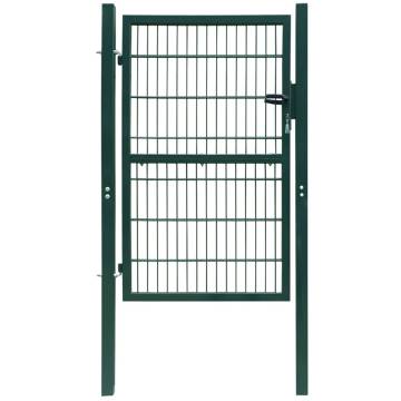 2D Fence Gate Single Green 106 x 190 cm - Durable & Secure