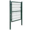 2D Fence Gate Single Green 106 x 190 cm - Durable & Secure