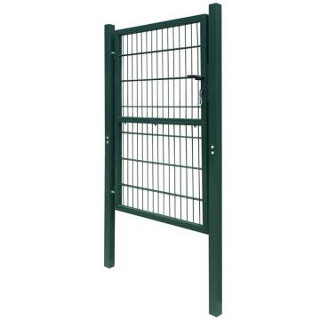 2D Fence Gate Single Green 106 x 190 cm - Durable & Secure