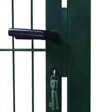 2D Fence Gate Single Green 106 x 190 cm - Durable & Secure