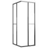 Shower Cabin Half Frosted ESG 90x70x180 cm Black | Hipomarket