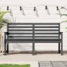 Garden Bench Grey 159.5x48x91.5 cm Solid Wood Pine Colour grey pine Size 159.5 x 48 x 91.5 cm Quantity in Package 1 Number of 