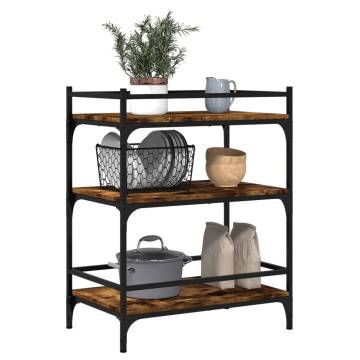 Kitchen Trolley Smoked Oak - Stylish Storage Solution