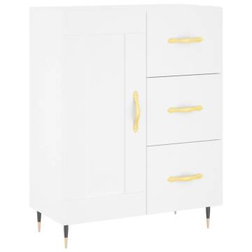 Stylish Highboard White - 69.5x34x180 cm Engineered Wood