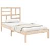 Solid Wood Bed Frame 90x190 cm - Modern Single Bed